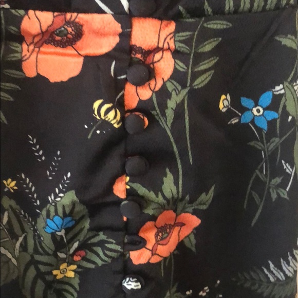 Black Floral Ruffle Maxi Dress - Picture 8 of 8